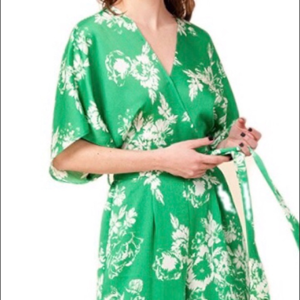 Floral Kimono Jumpsuit